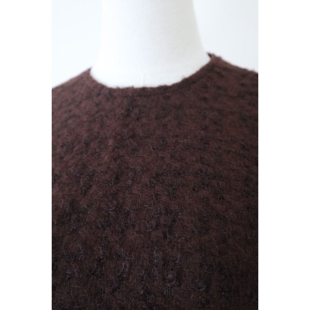 NWT Vintage 1950s Wooly Shell Top Sleeveless Brown Metal Zipper Back - Picture 3 of 12